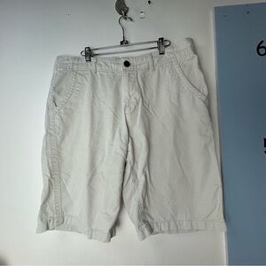 Urban‎ Pipeline Creamy White Flat Front Casual Cargo Shorts 36W Men's